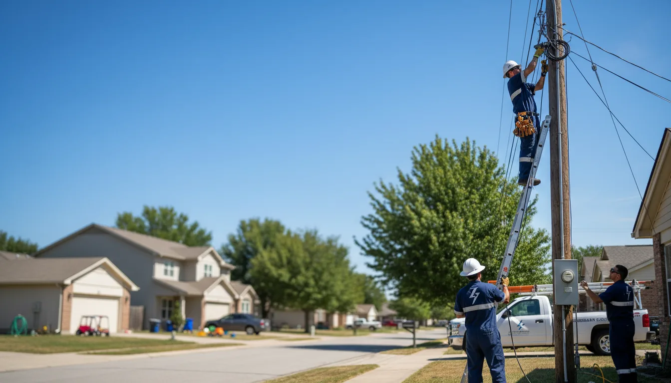 Residential electrician providing installation services in De Mossville, KY